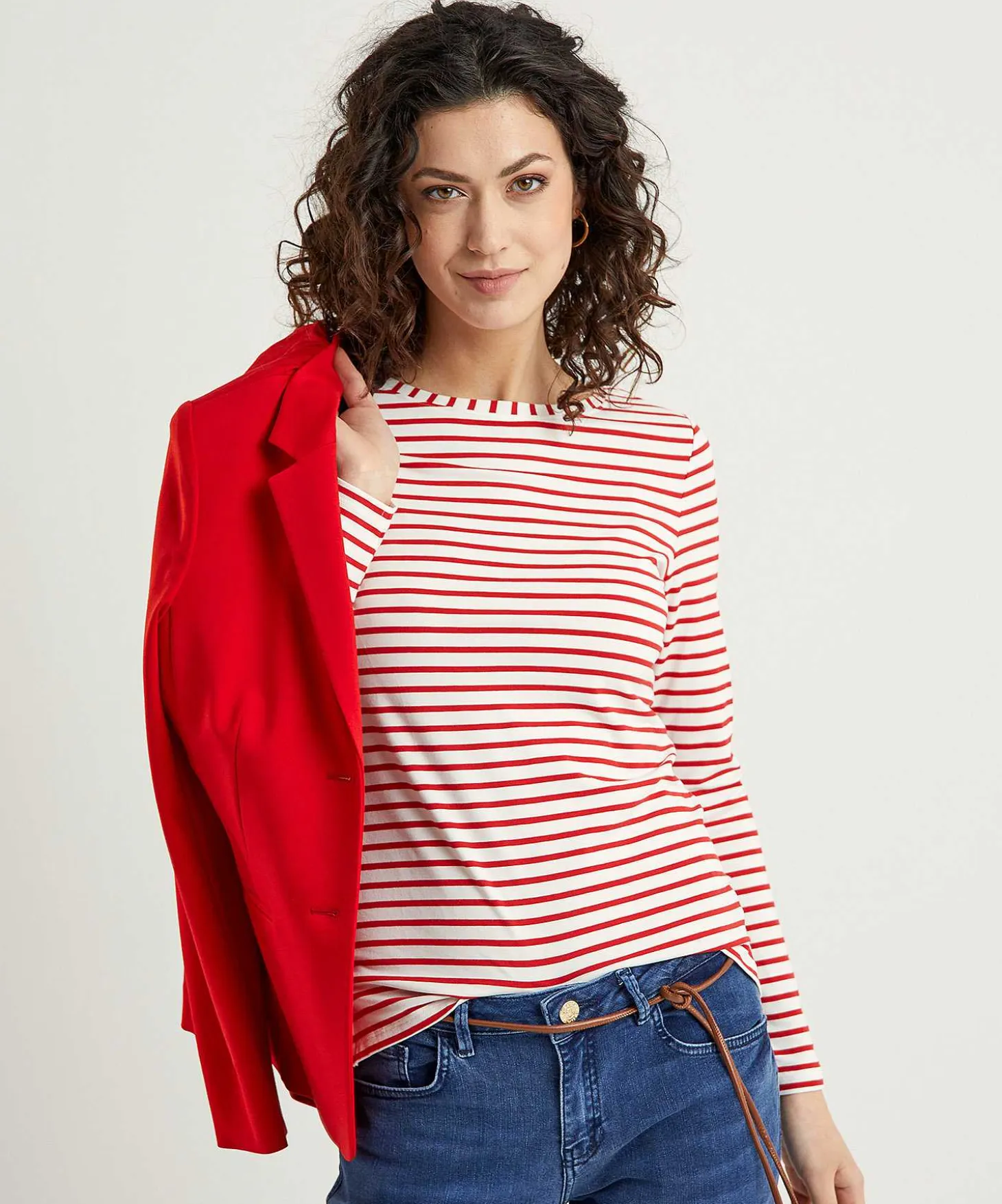 Oui Gestreept Shirt