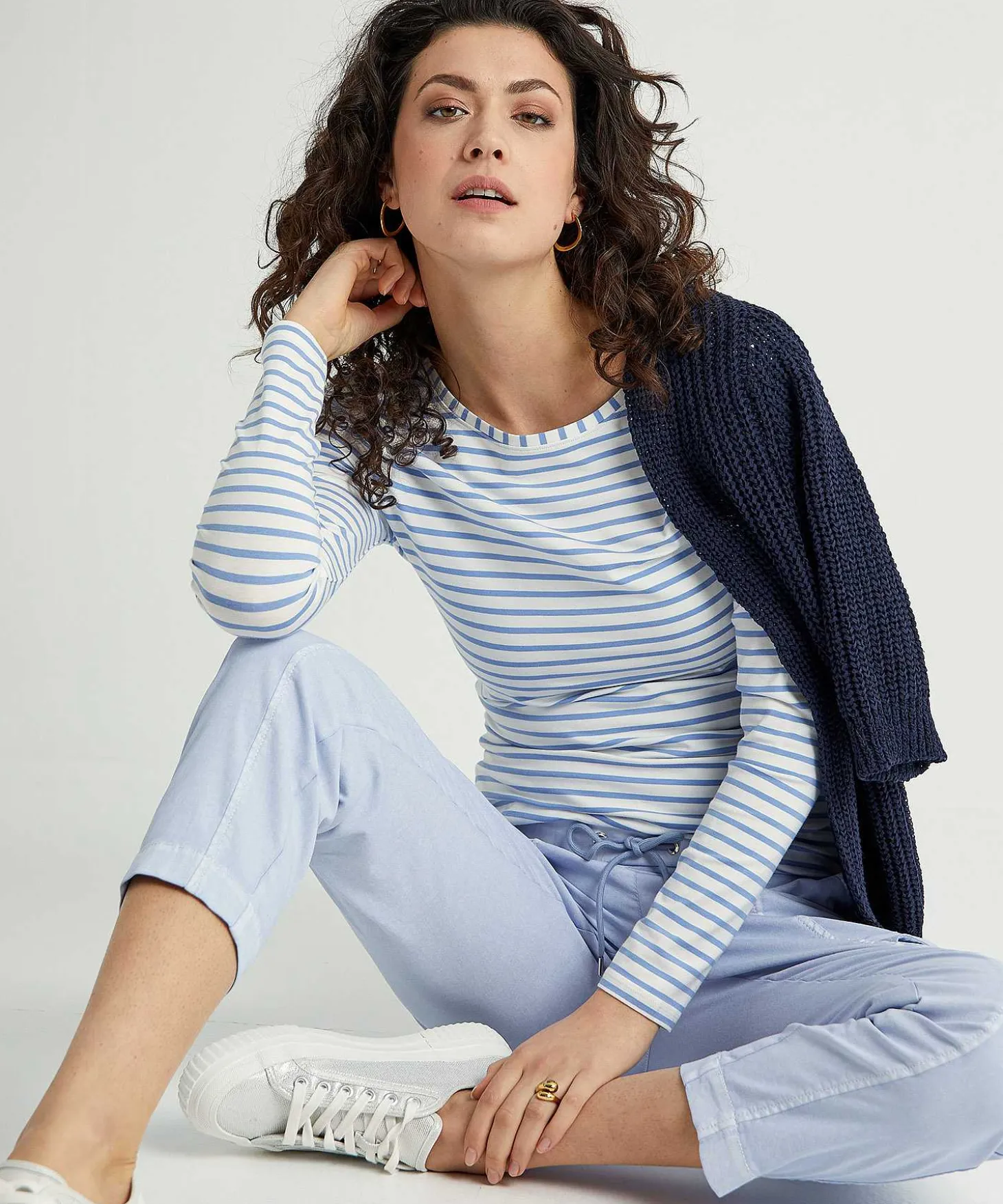 Oui Gestreept Shirt