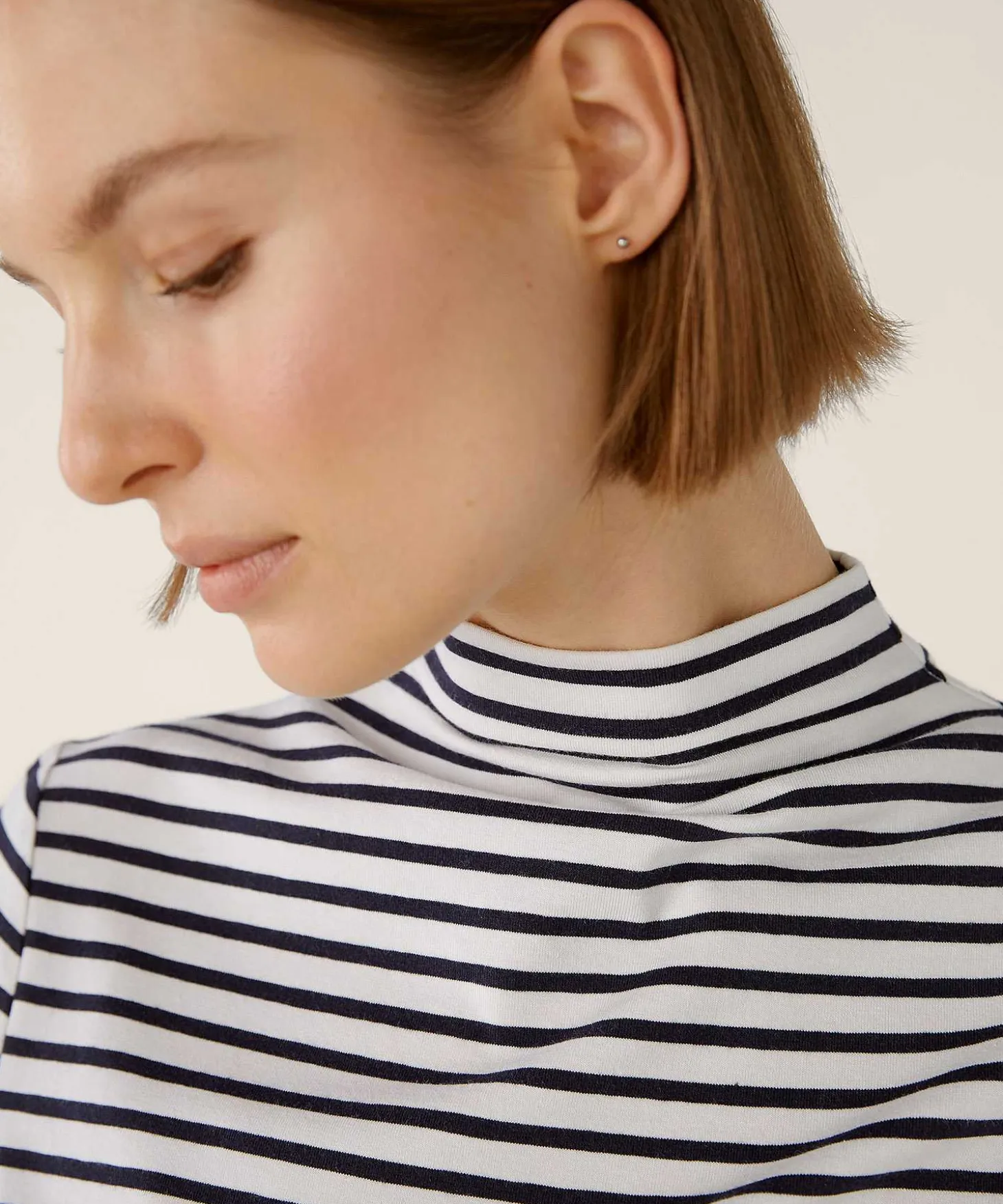 Oui Gestreept Shirt Met Col
