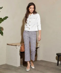 Oui Kick Flare Boucle Broek