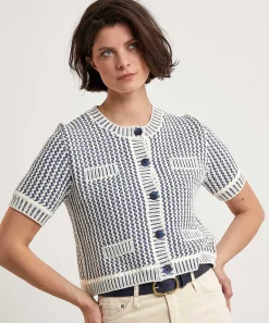 Oui Kort Vestje Two-Tone