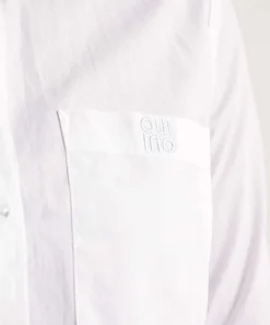Oui Korte Poplin Blouse