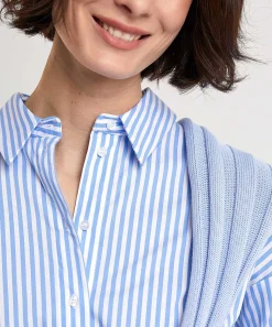 Oui Langere Blouse Streep