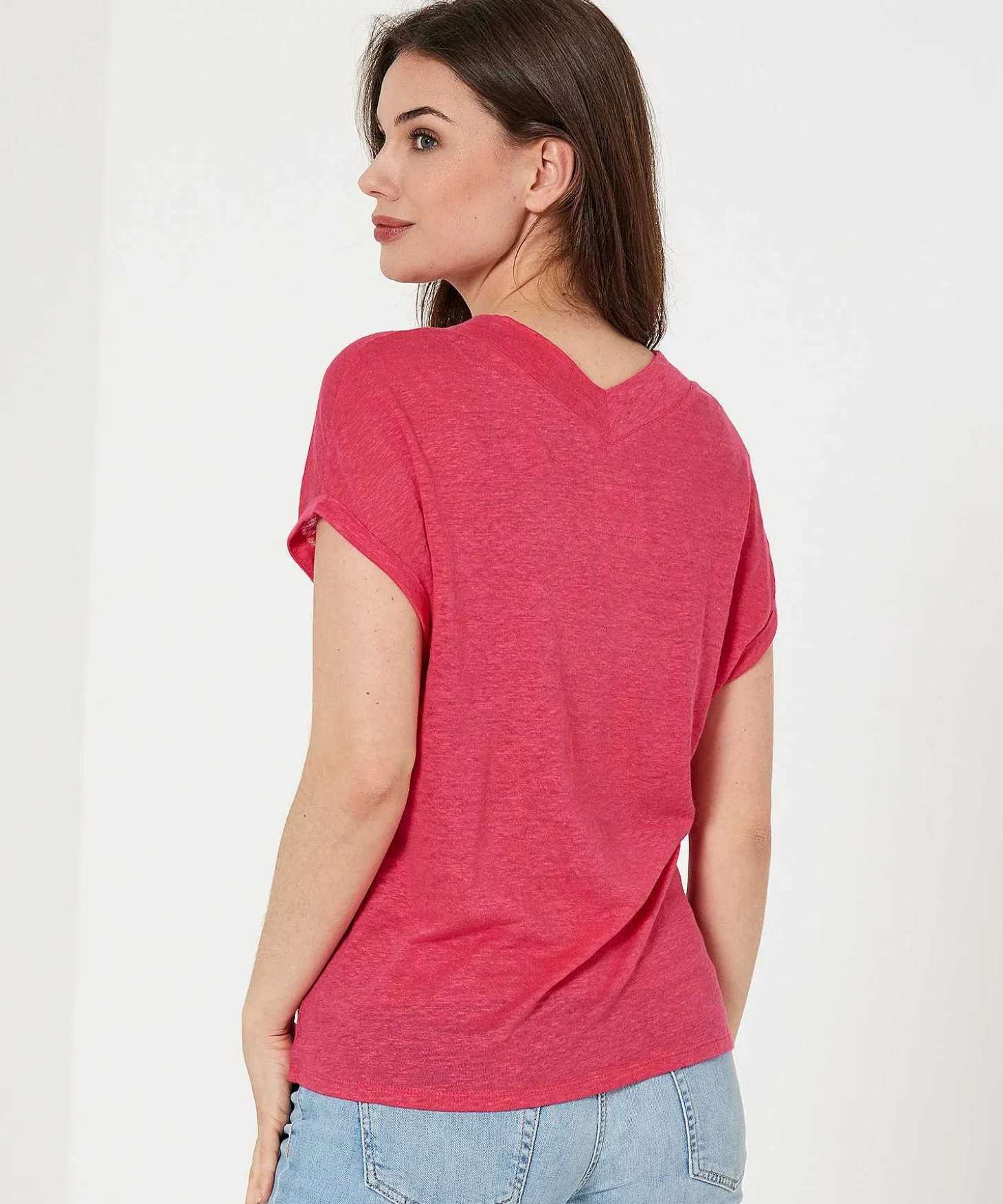 Oui Linnen Shirt V-Hals