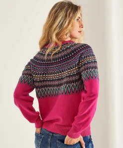 Oui Noorse Trui Jacquard