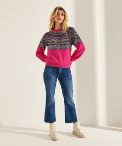 Oui Noorse Trui Jacquard