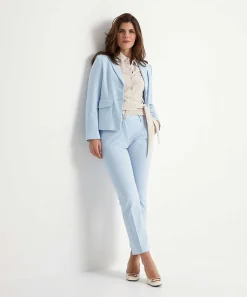 Oui Silky Blouse Met Knoop