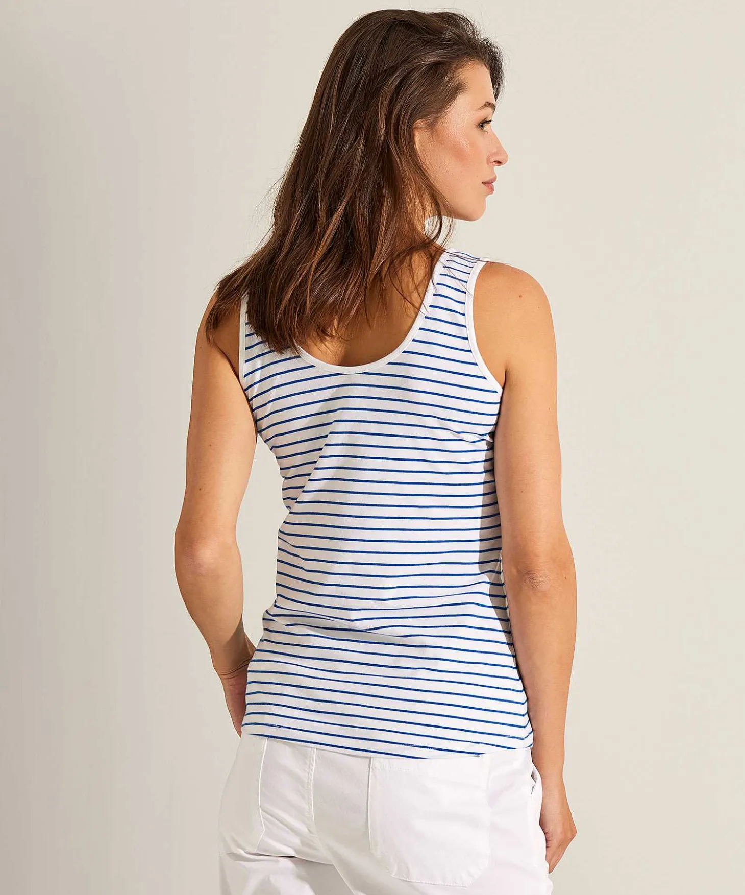 Oui Singlet Met Streepje