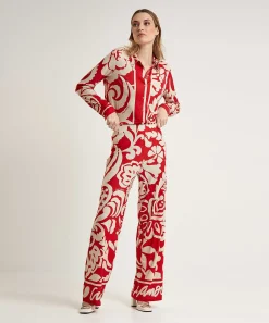 Oui Slinky Blouse Print