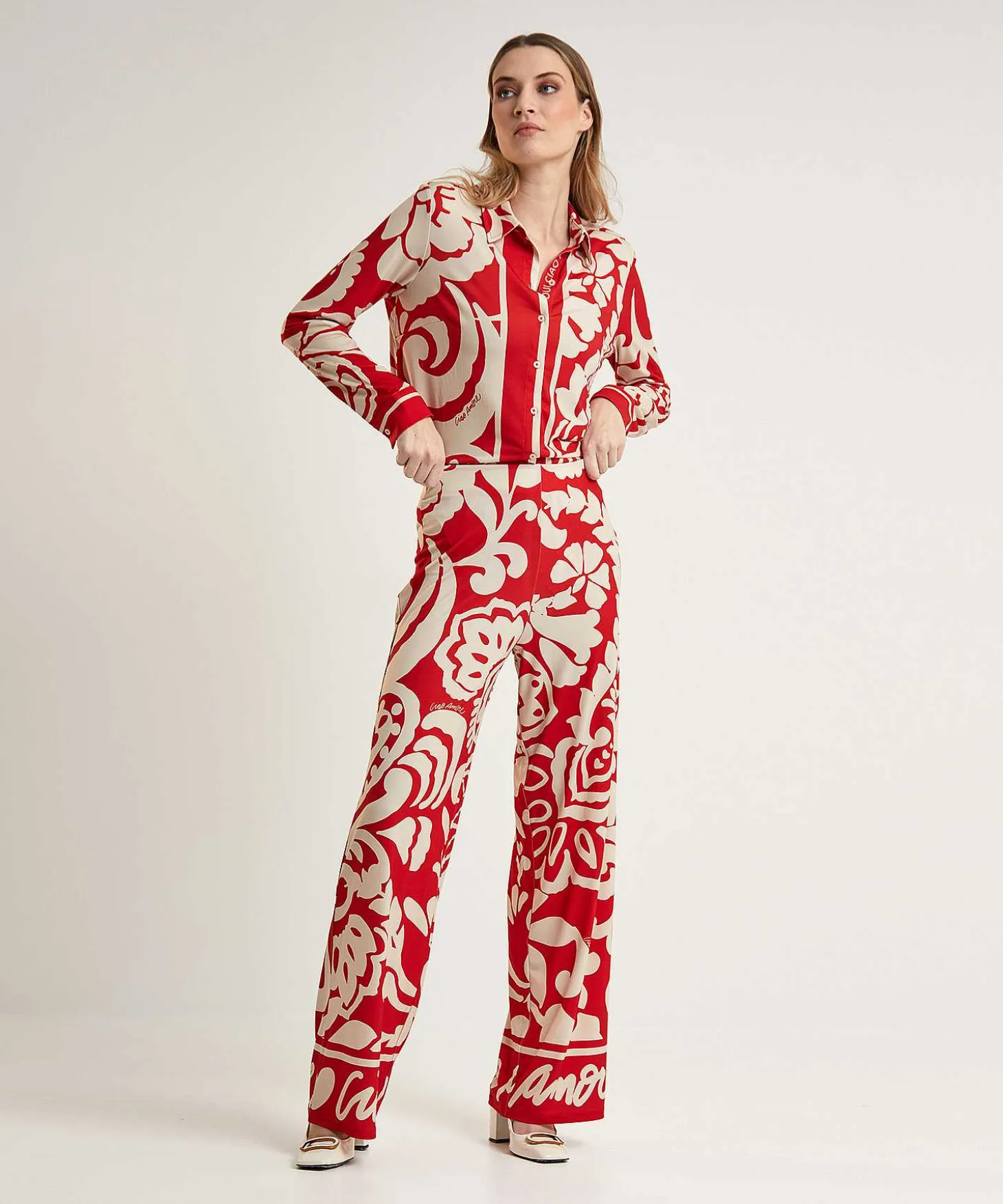 Oui Slinky Blouse Print