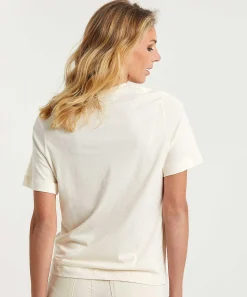 Oui T-Shirt Fashionprint Kraaltjes Multicolor
