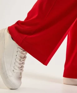 Oui Wide Leg Jersey Broek