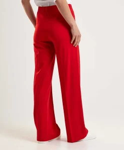 Oui Wide Leg Jersey Broek