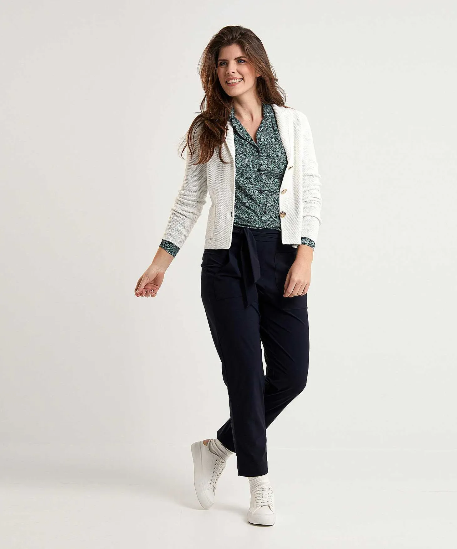 Raffaello Rossi Relaxed Fit Travelstof Broek Ira