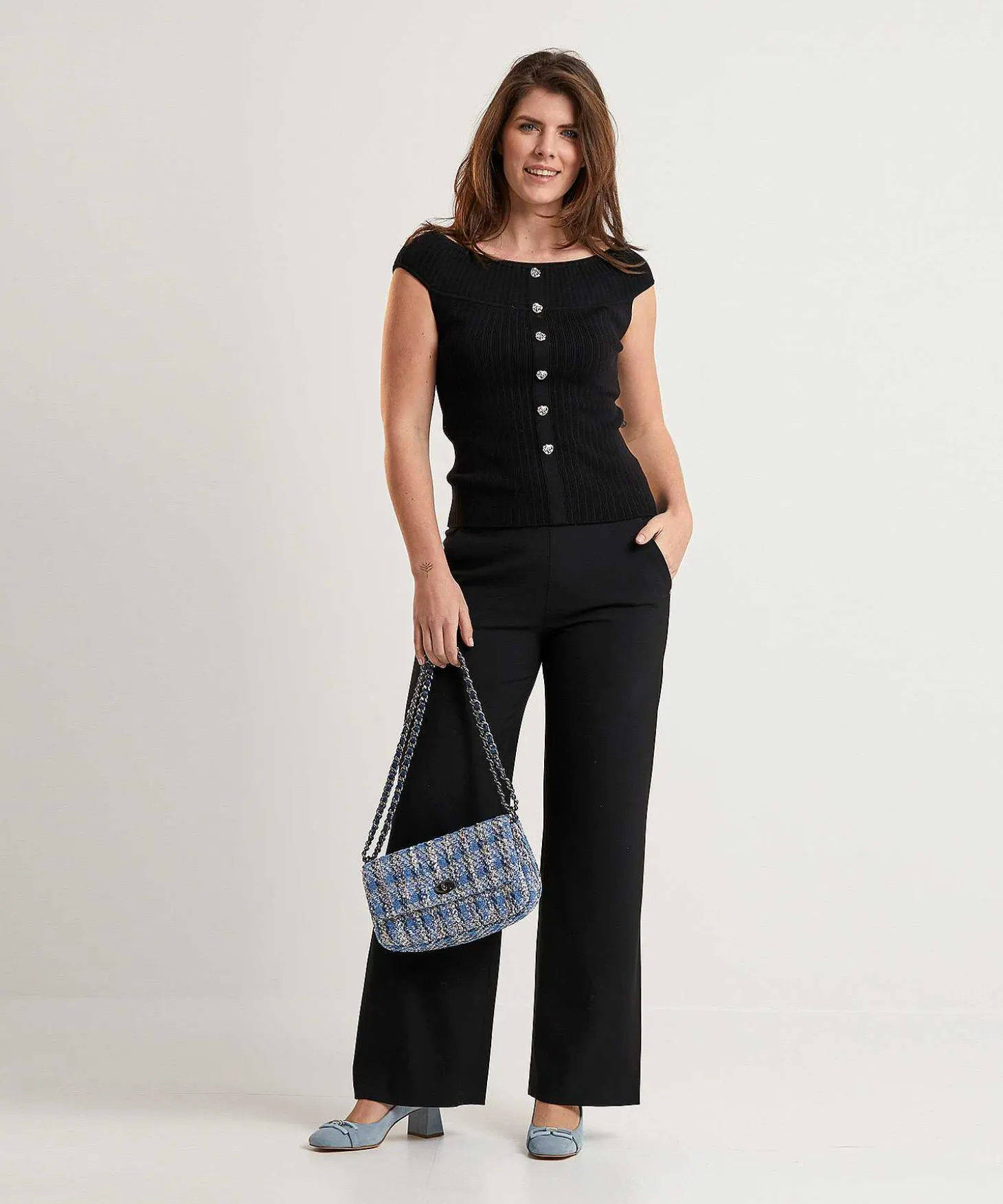 Raffaello Rossi Wide Leg Broek Palina Long