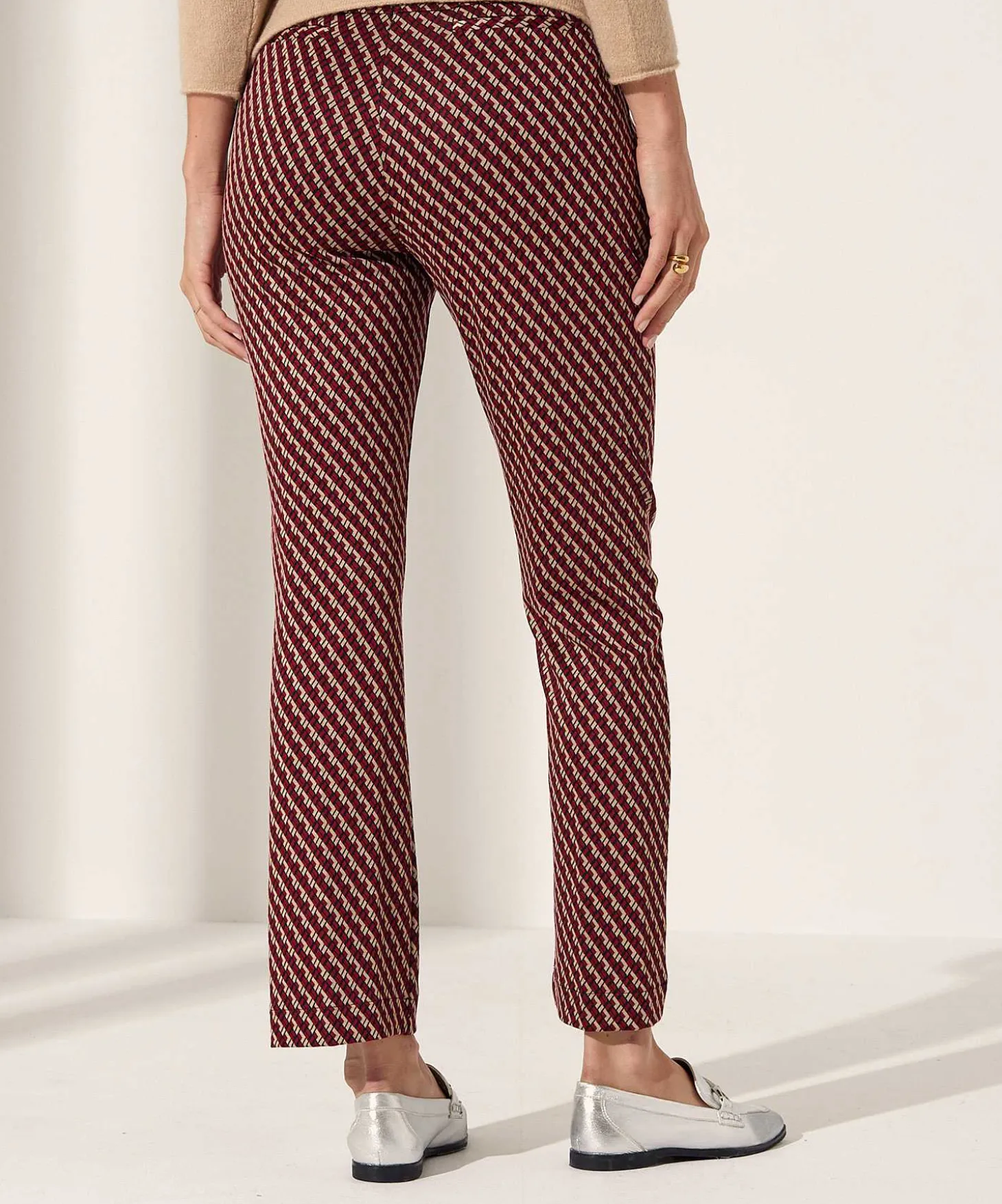 Raphaela By Brax Kick Flare Broek Met Print Lillyth