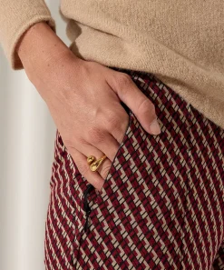 Raphaela By Brax Kick Flare Broek Met Print Lillyth