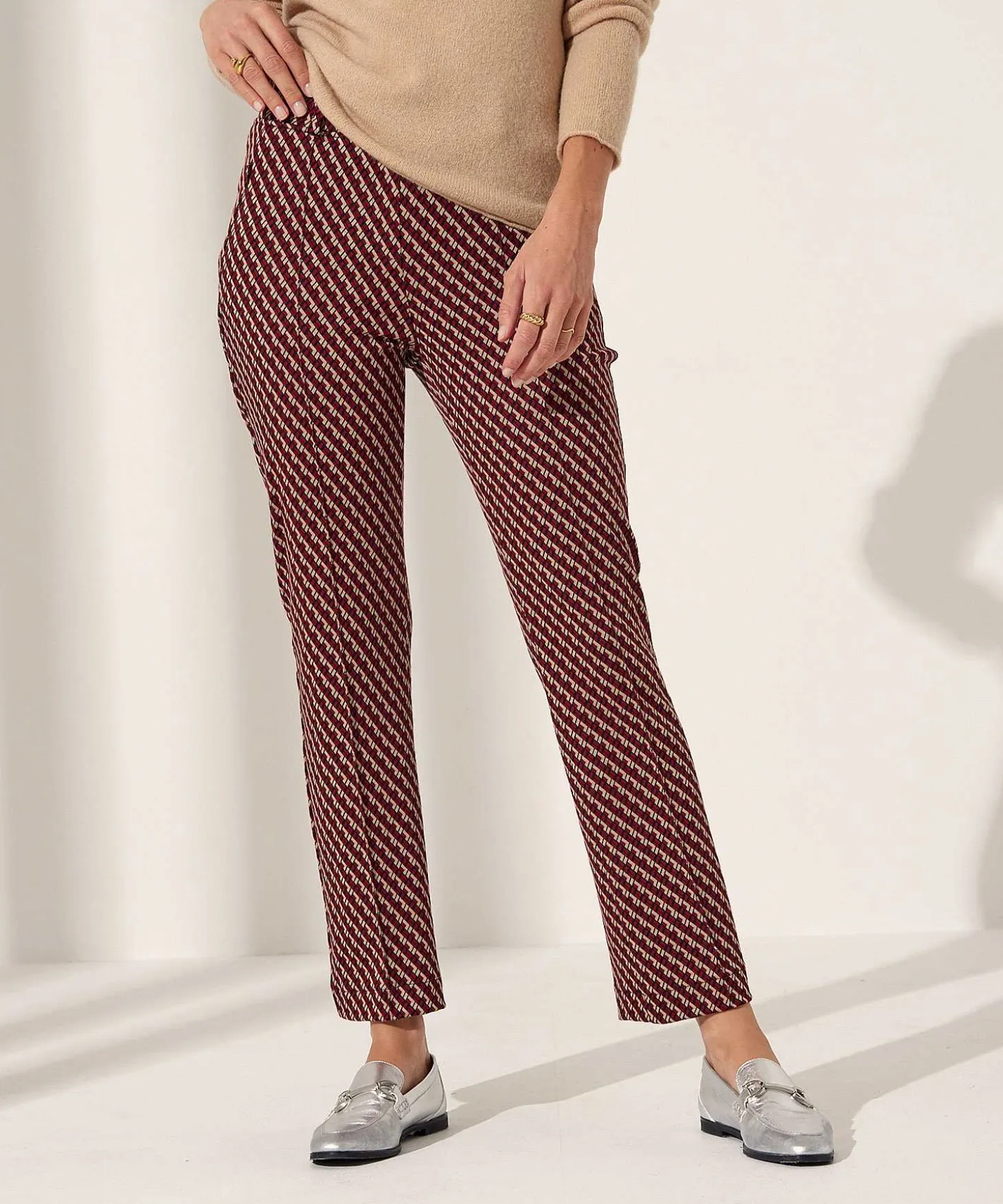 Raphaela By Brax Kick Flare Broek Met Print Lillyth