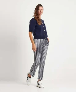 Raphaela By Brax Super Slim Cropped Broek Lillyth Check