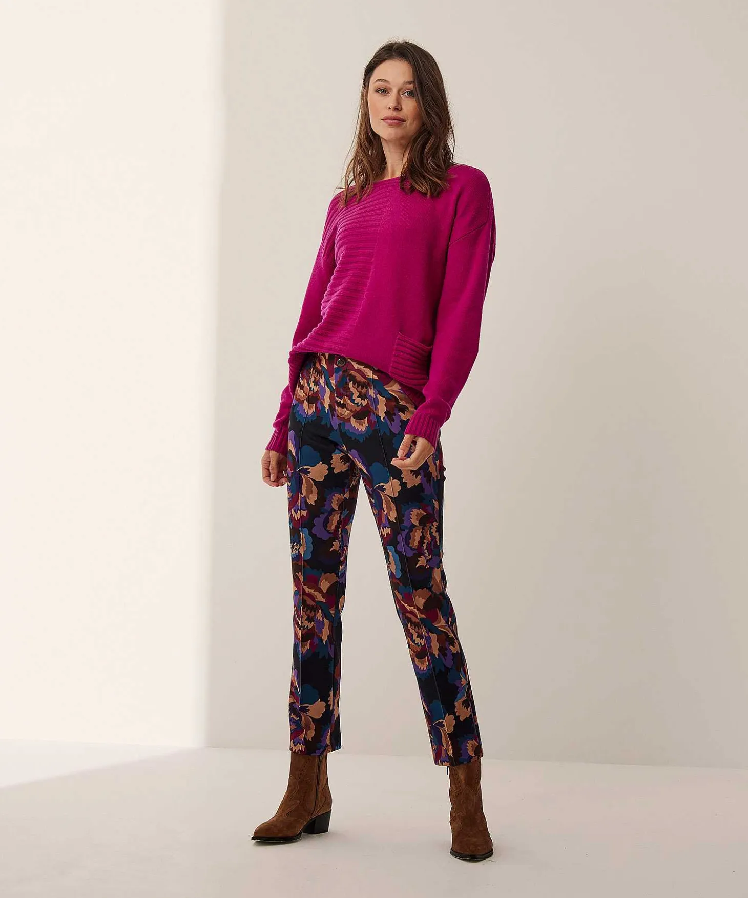 Rosner Broek Scuba Flowerprint Alisa