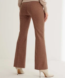 Rosner Jacquard Flared Broek Alisa