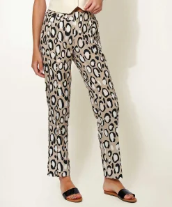 Rosner Linnenmix Broek Panterprint May Zigarette