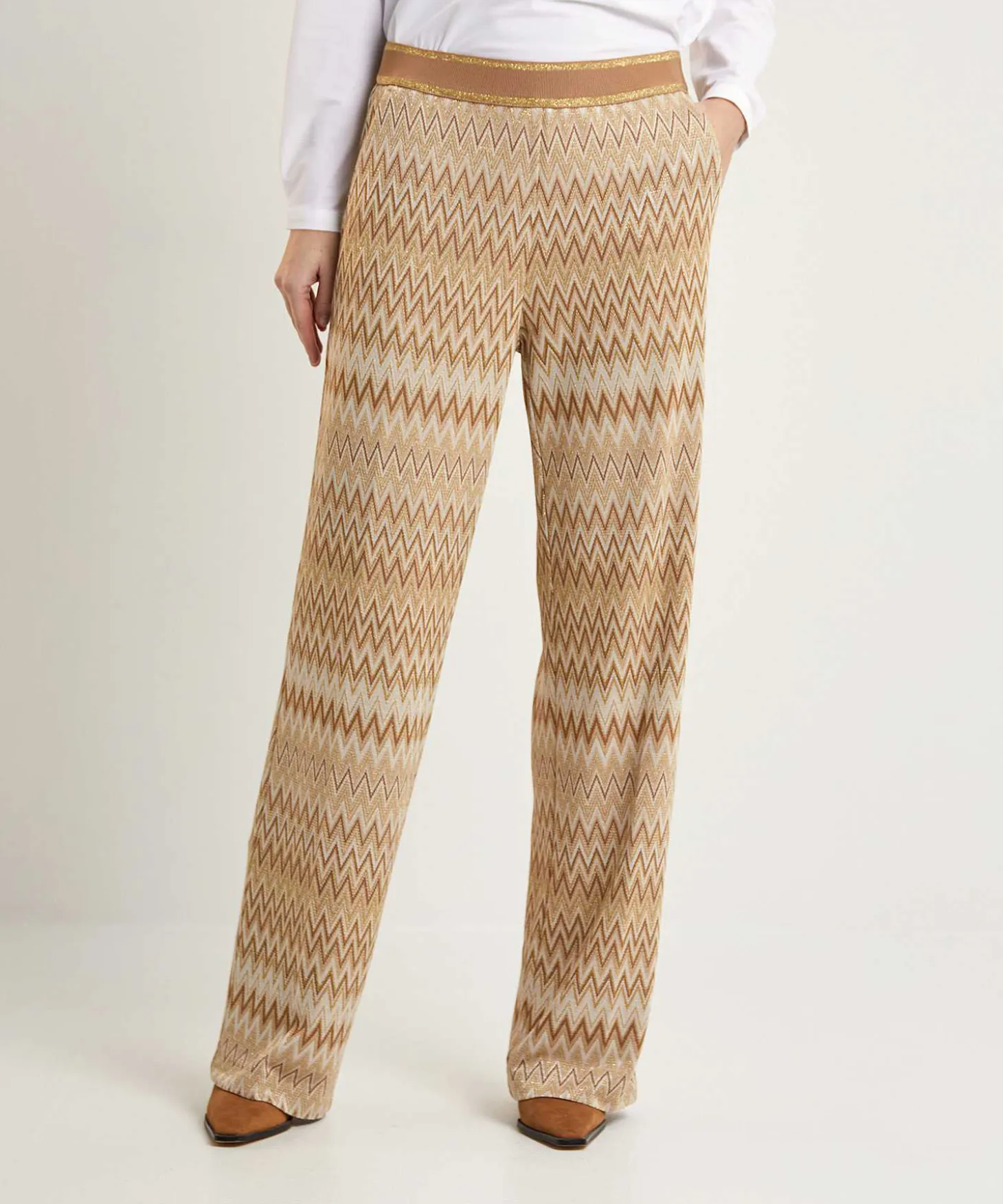 Rosner Wide Leg Broek Lurex Mara