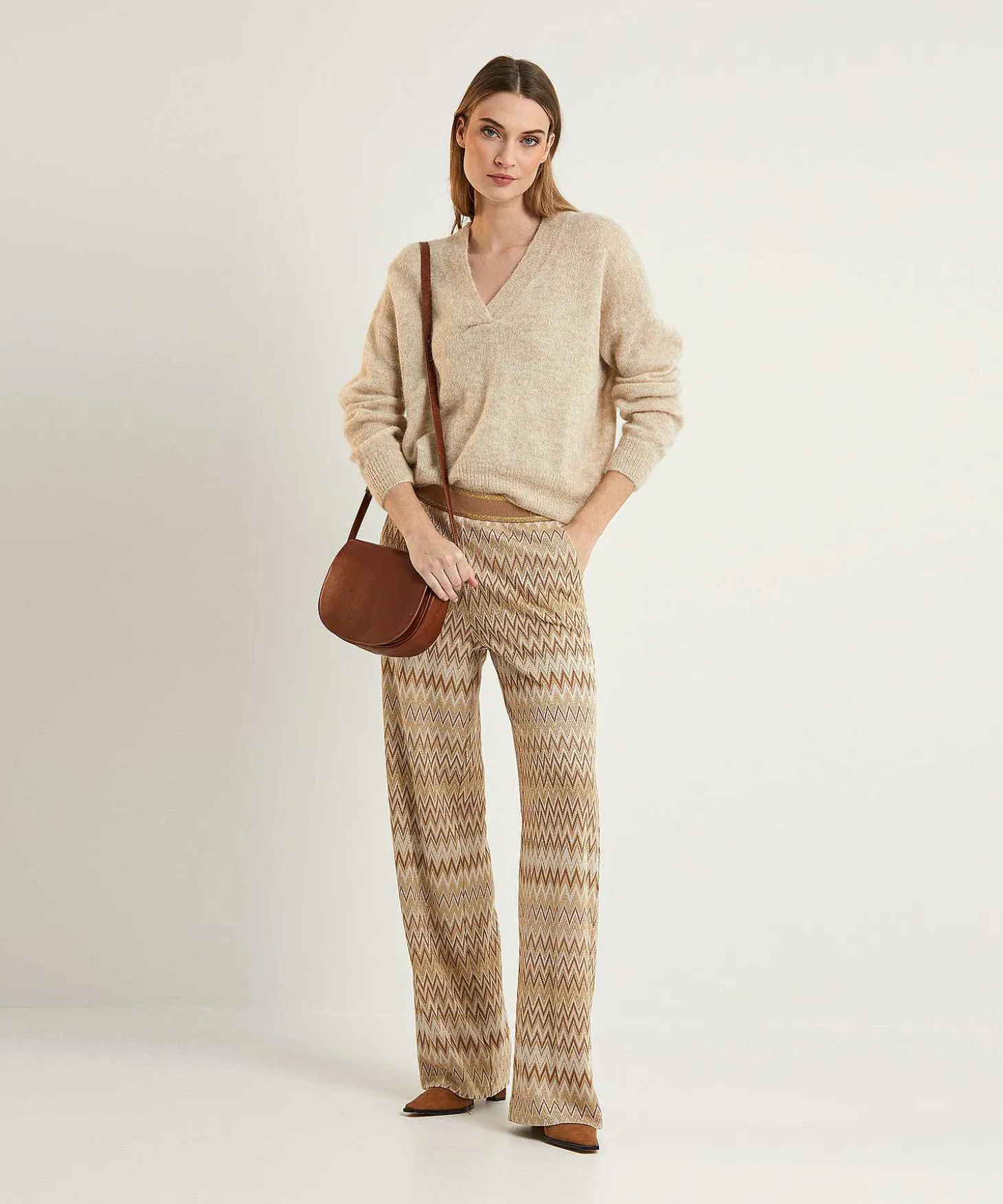 Rosner Wide Leg Broek Lurex Mara