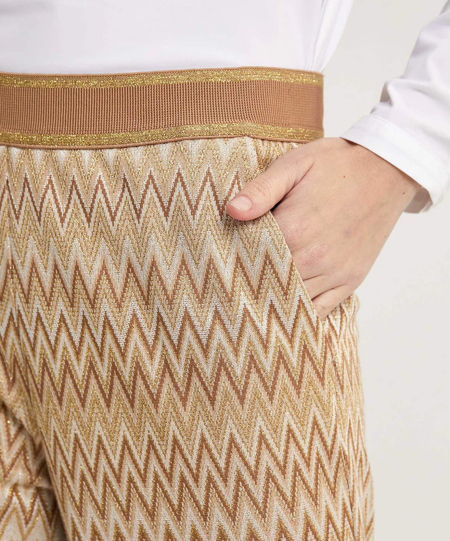 Rosner Wide Leg Broek Lurex Mara