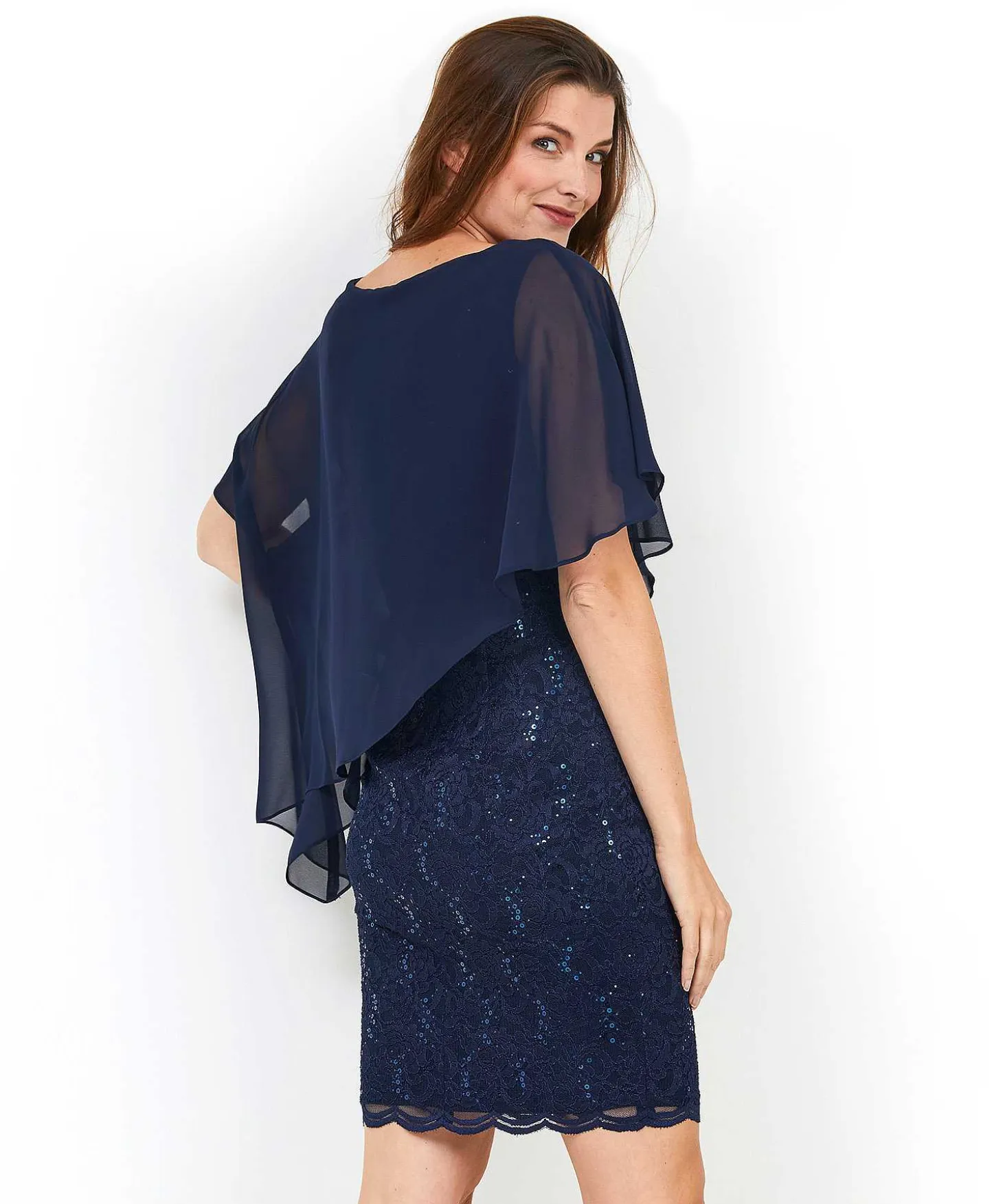 Swing Cocktailjurk Asymmetrisch Kant