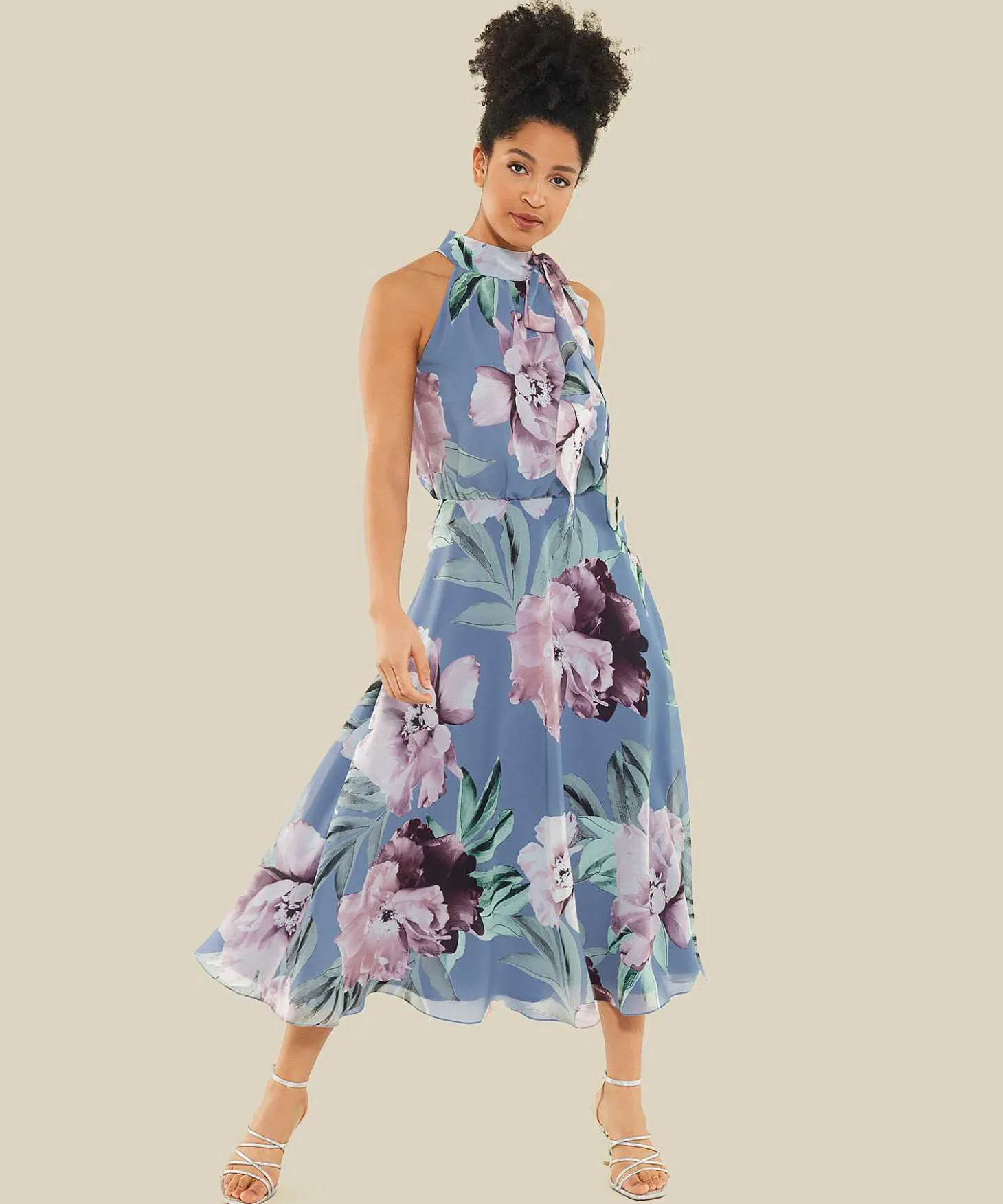 Swing Halterjurk Bloemenprint