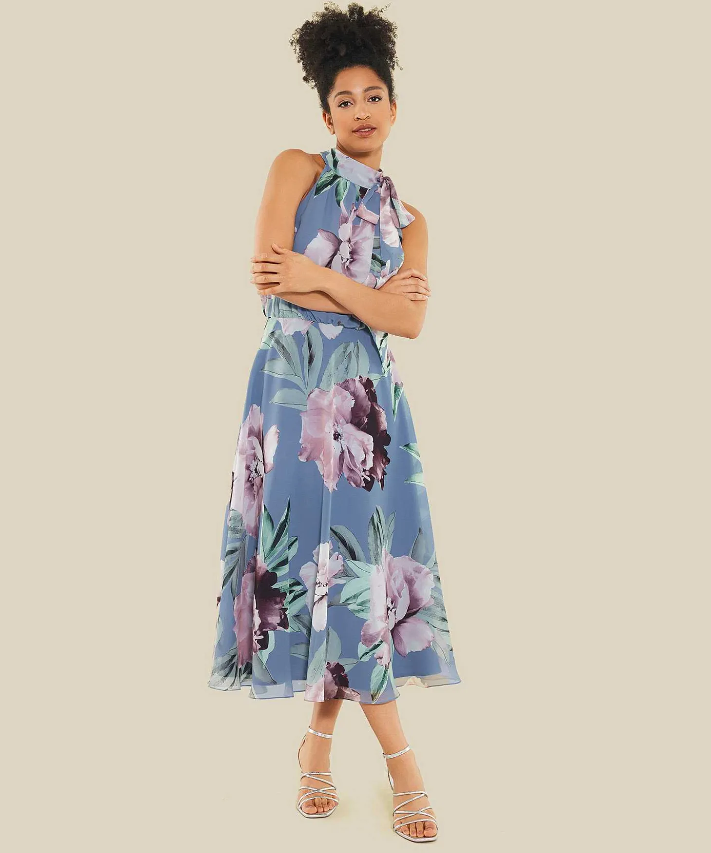 Swing Halterjurk Bloemenprint