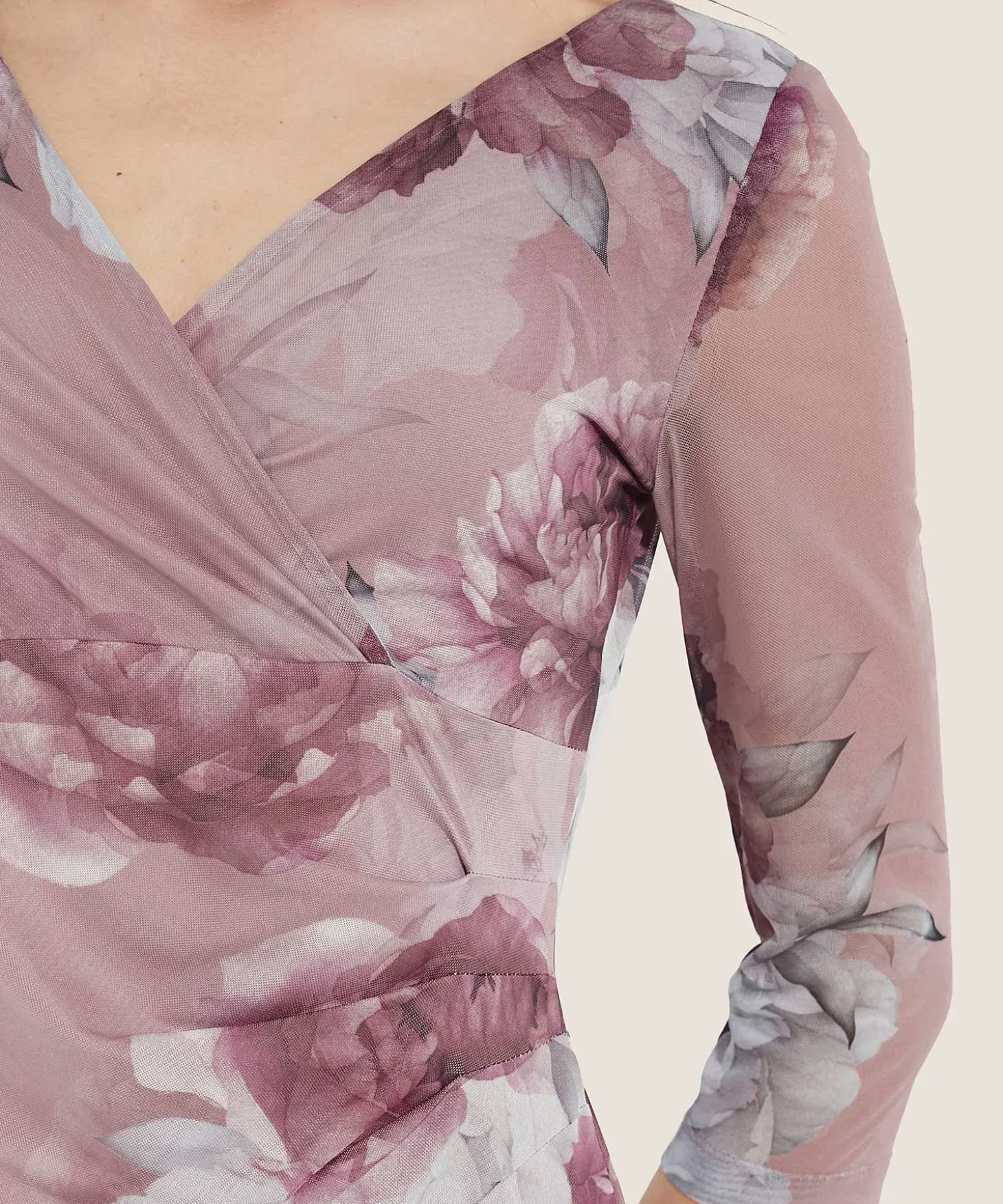 Swing Mesh Jurk Bloemenprint