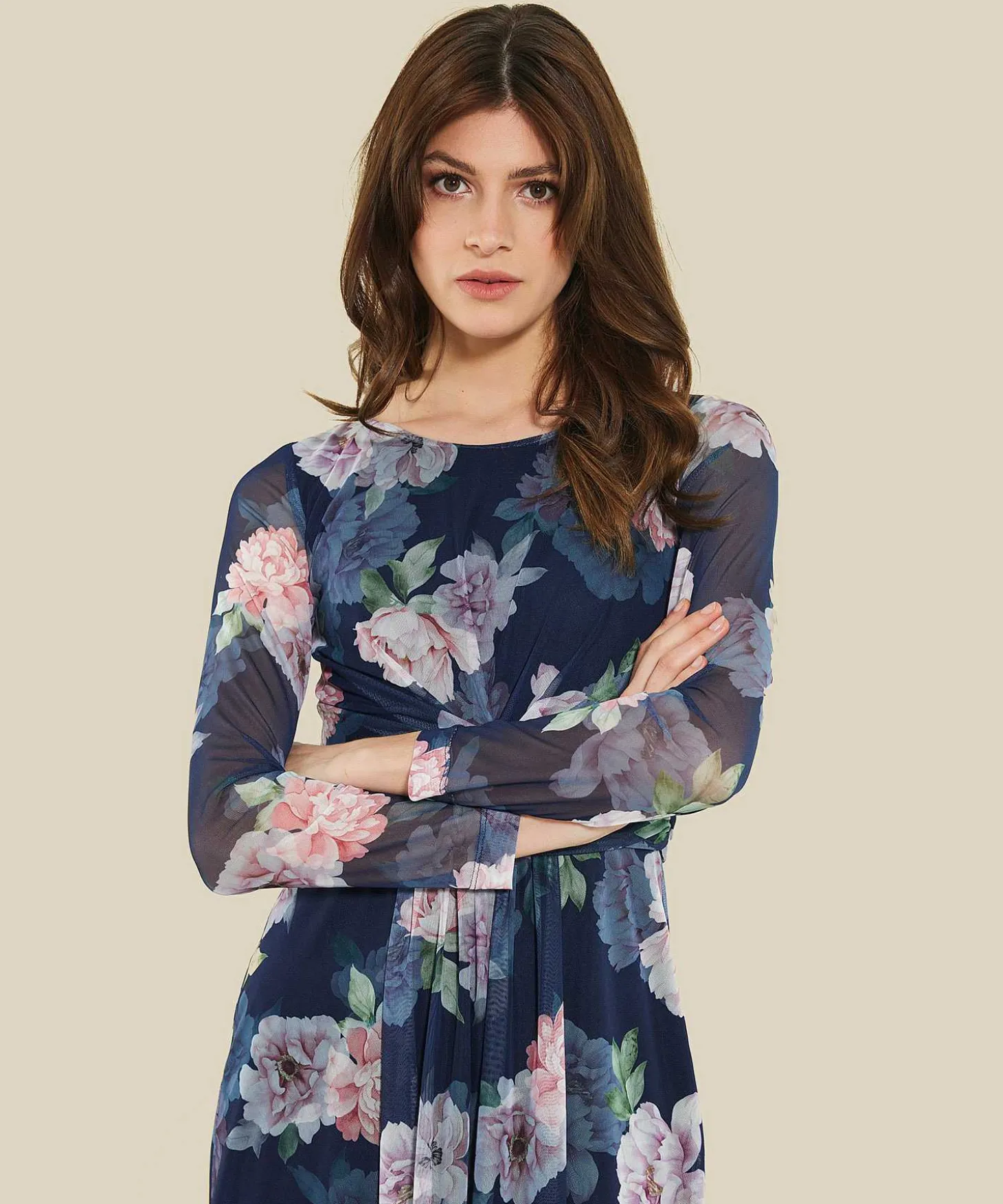 Swing Mesh Jurk Bloemenprint