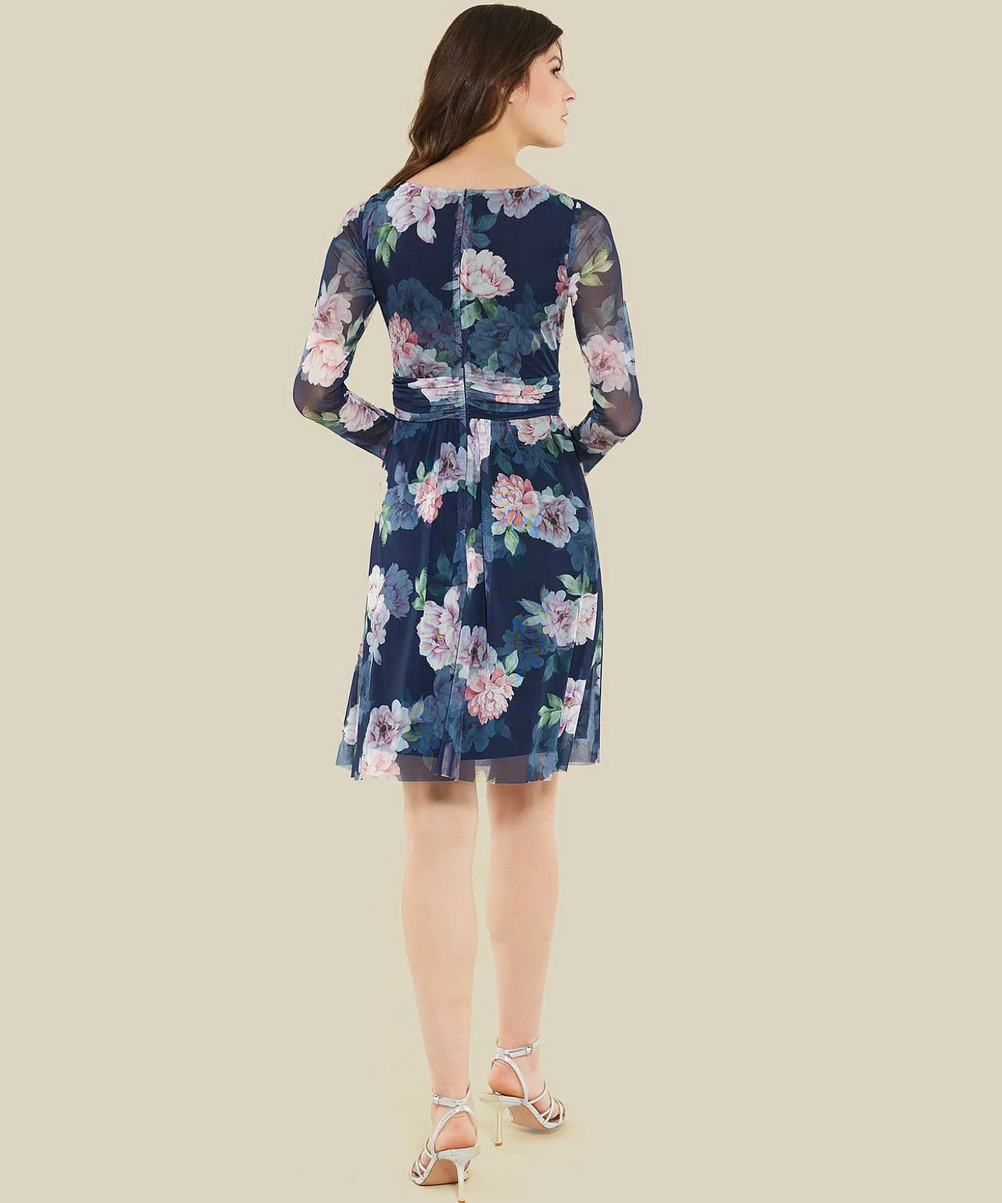 Swing Mesh Jurk Bloemenprint