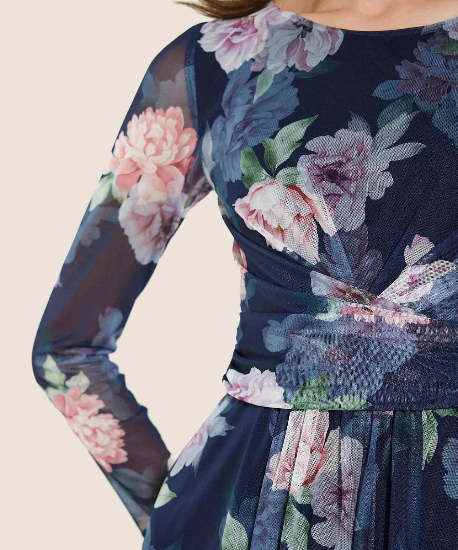 Swing Mesh Jurk Bloemenprint