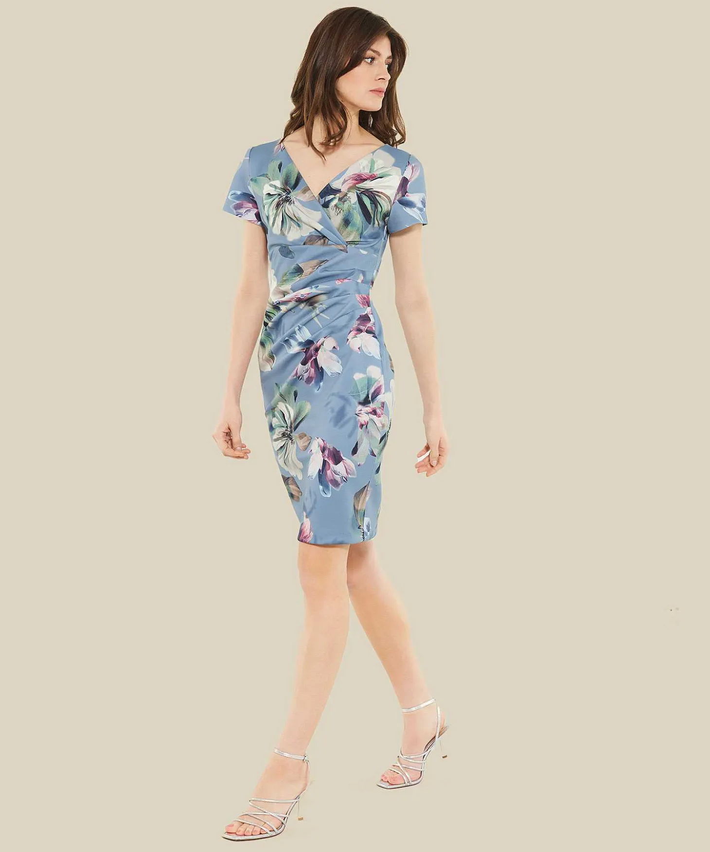 Swing Scuba Jurk Bloemenprint