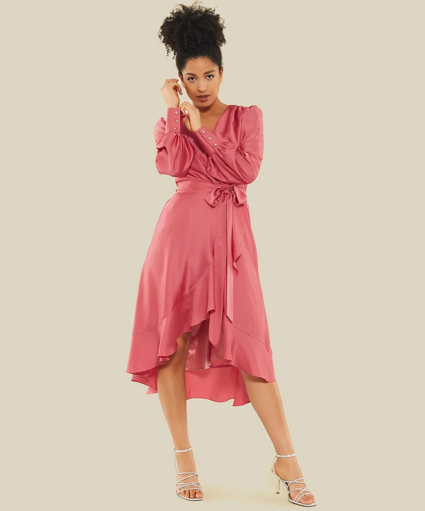 Swing Silky Jurk Volant