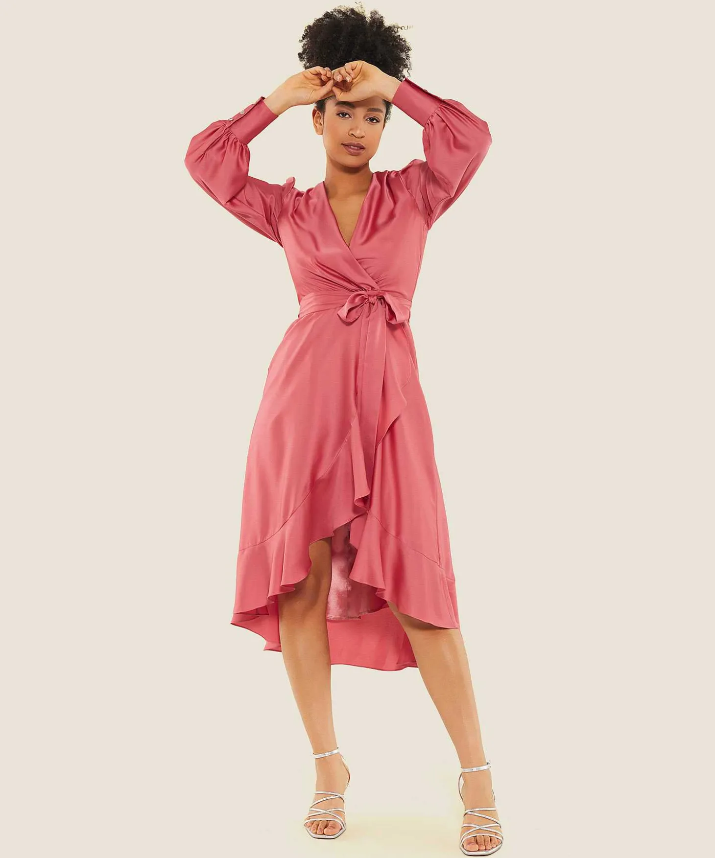 Swing Silky Jurk Volant
