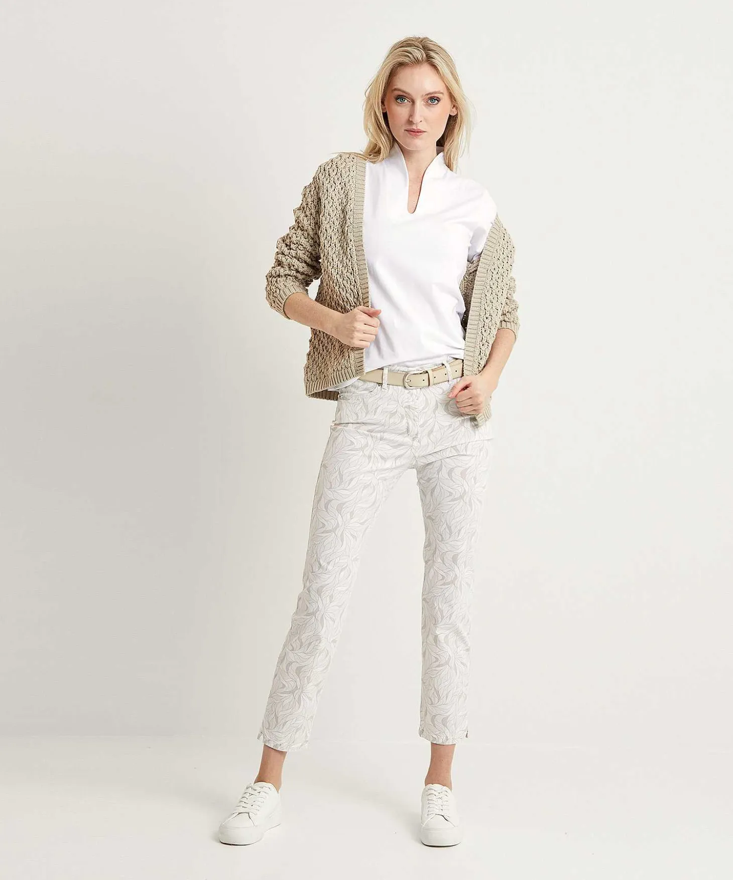 Toni Cropped Broek Print Be Loved