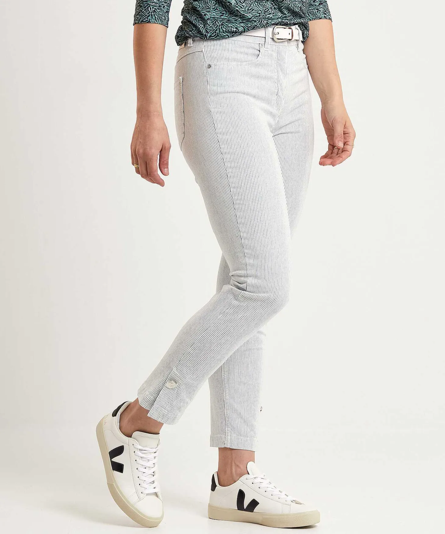 Toni Cropped Broek Streepje Be Loved