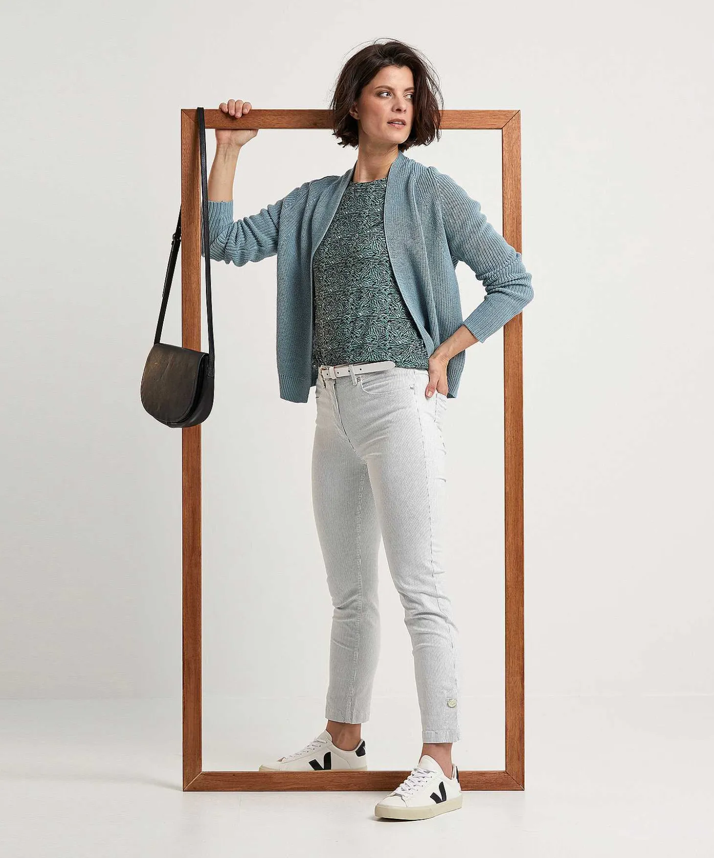Toni Cropped Broek Streepje Be Loved
