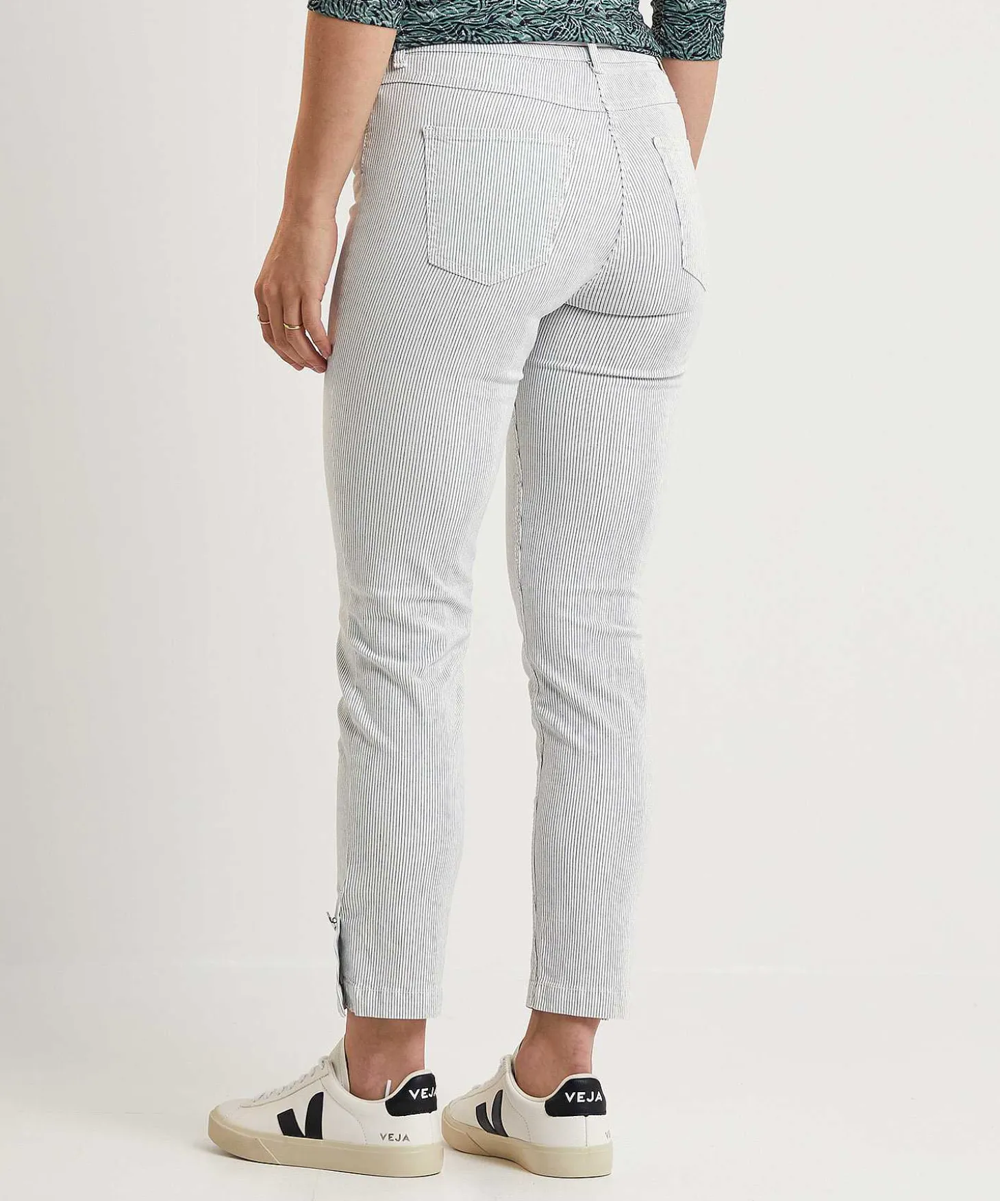 Toni Cropped Broek Streepje Be Loved