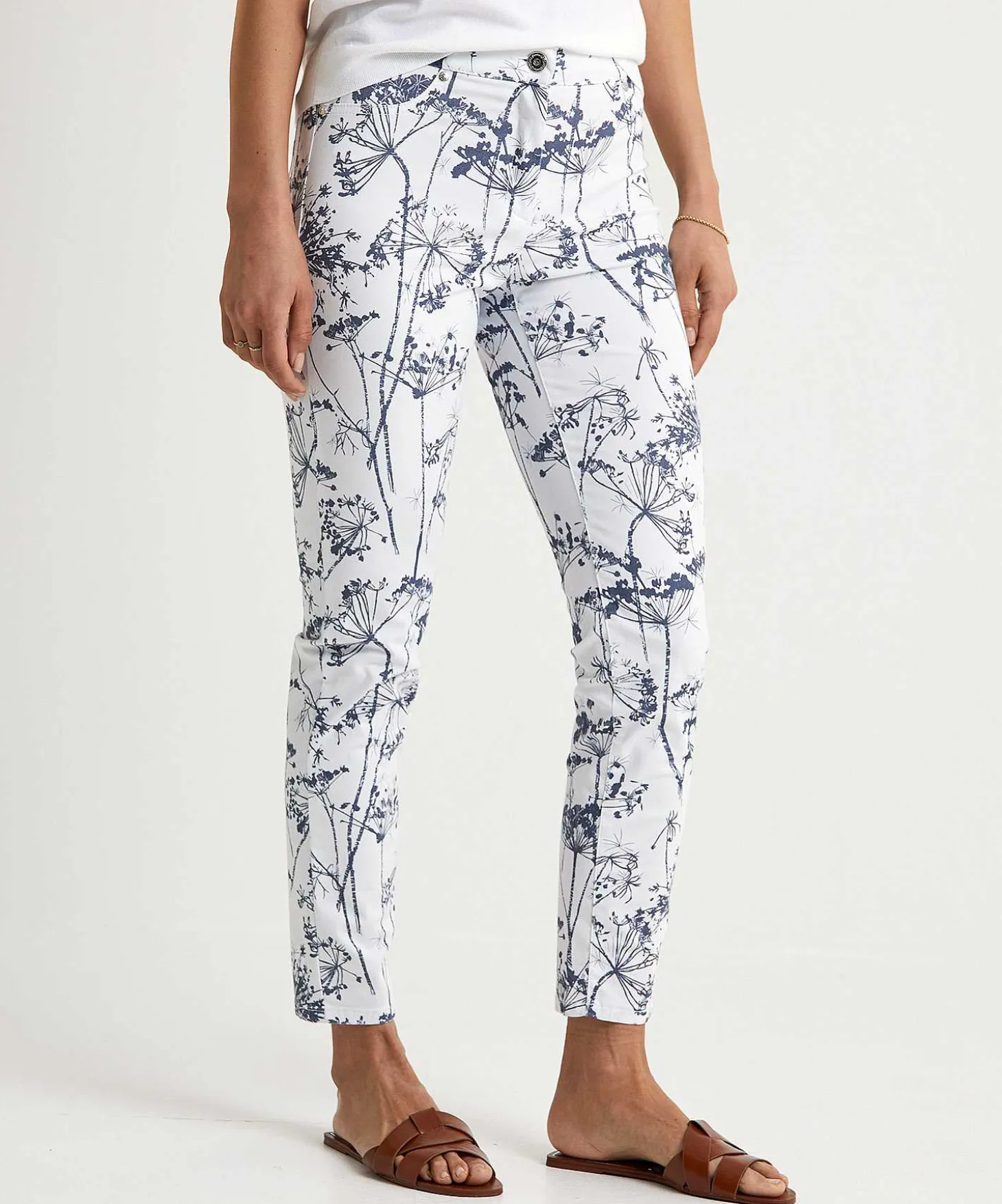 Toni Slim Fit Broek Print Jenny