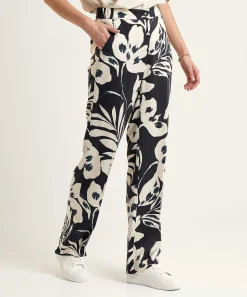 Toni Wide Leg Broek Bloemenprint Luisa Beauty