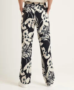 Toni Wide Leg Broek Bloemenprint Luisa Beauty