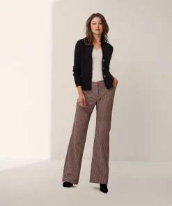 Toni Wide Leg Broek Jenny Ruit
