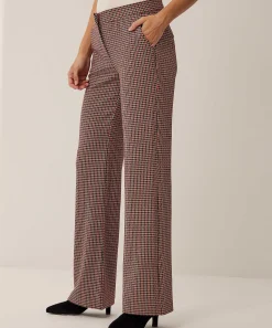 Toni Wide Leg Broek Jenny Ruit