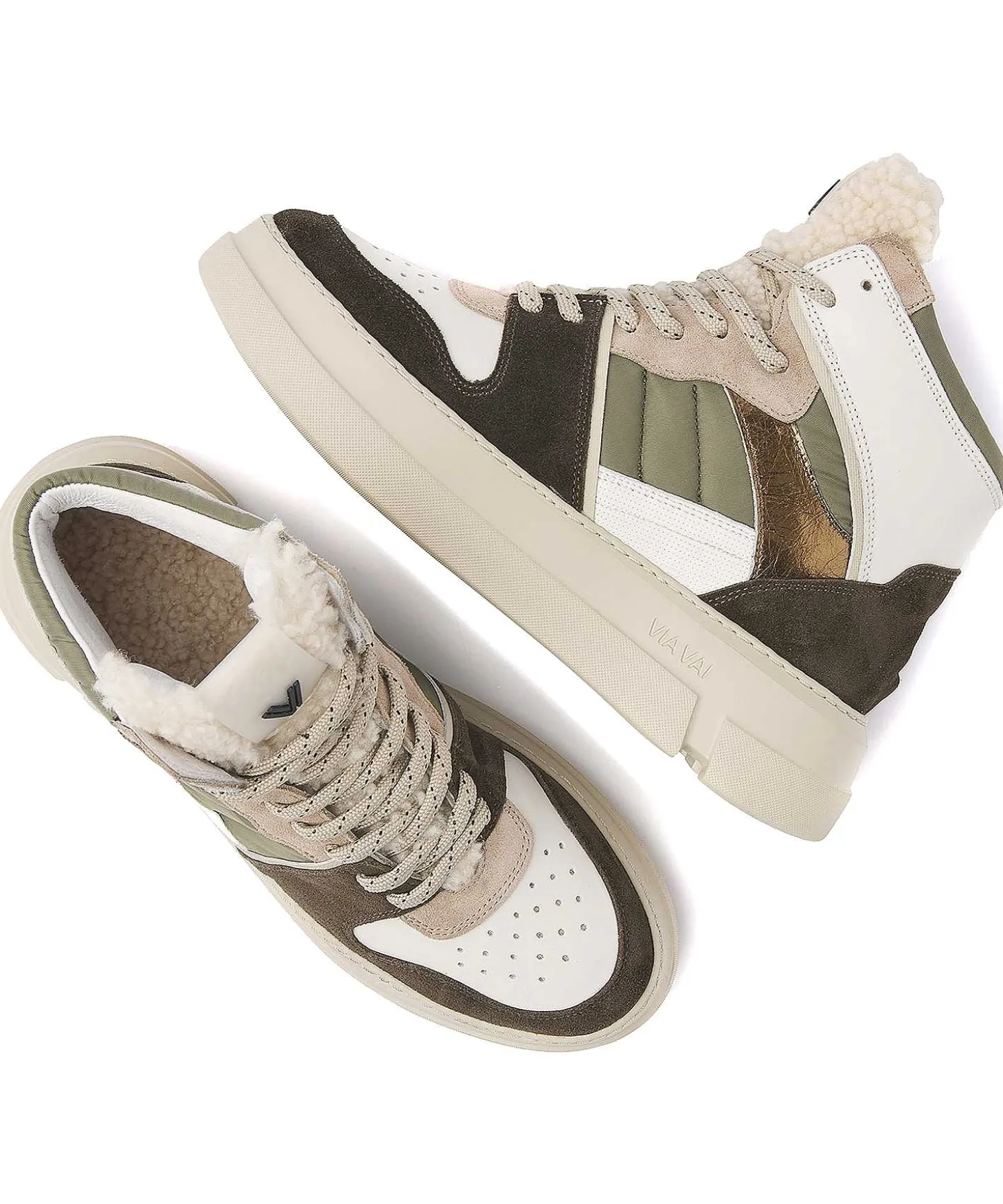 Via Vai Hoge Sneaker Blue Matt