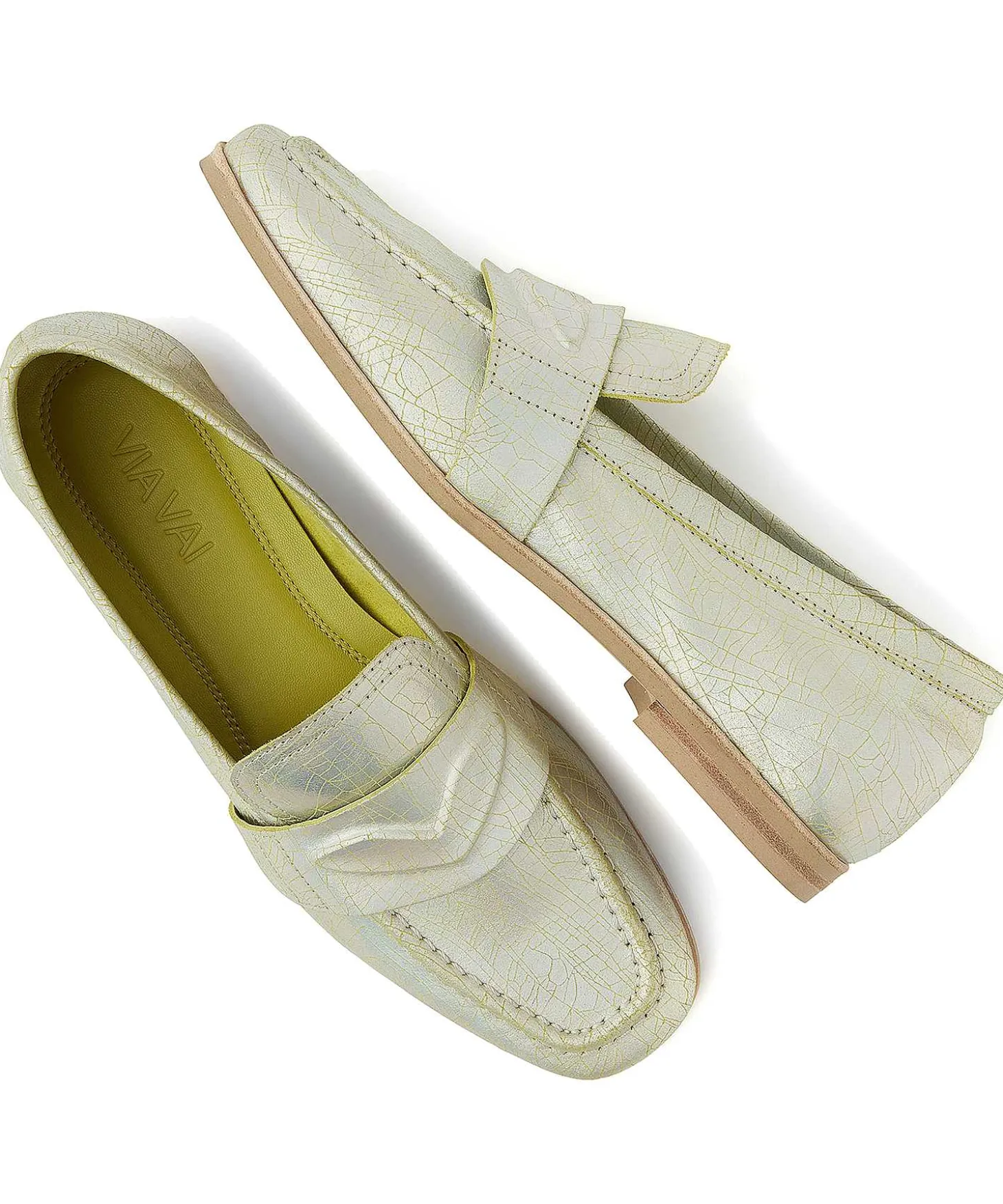 Via Vai Metallic Loafer Chiara Ray